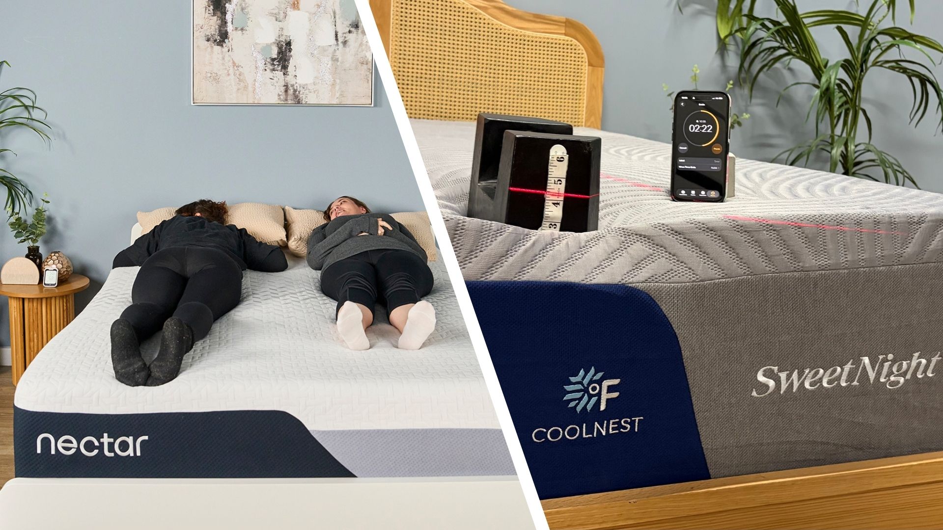 The budget-friendly SweetNight CoolNest takes on the mid-range Nectar Premier mattress 