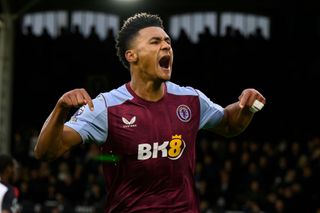 Ollie Watkins celebrates an Aston Villa goal