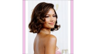 Zendaya sports a curly bob as she attends the 29th Annual Screen Actors Guild Awards at Fairmont Century Plaza on February 26, 2023 in Los Angeles, California.