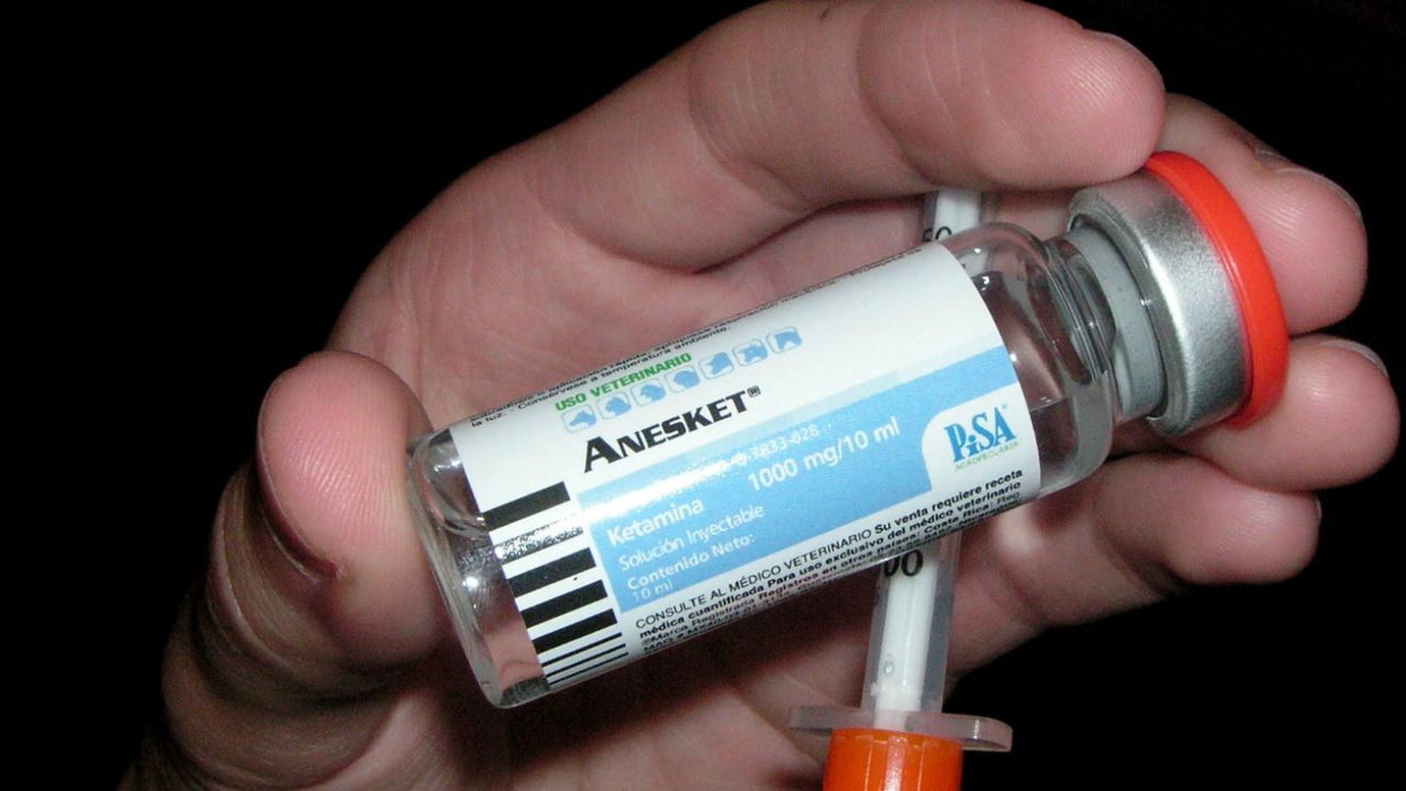 A vial of ketamine