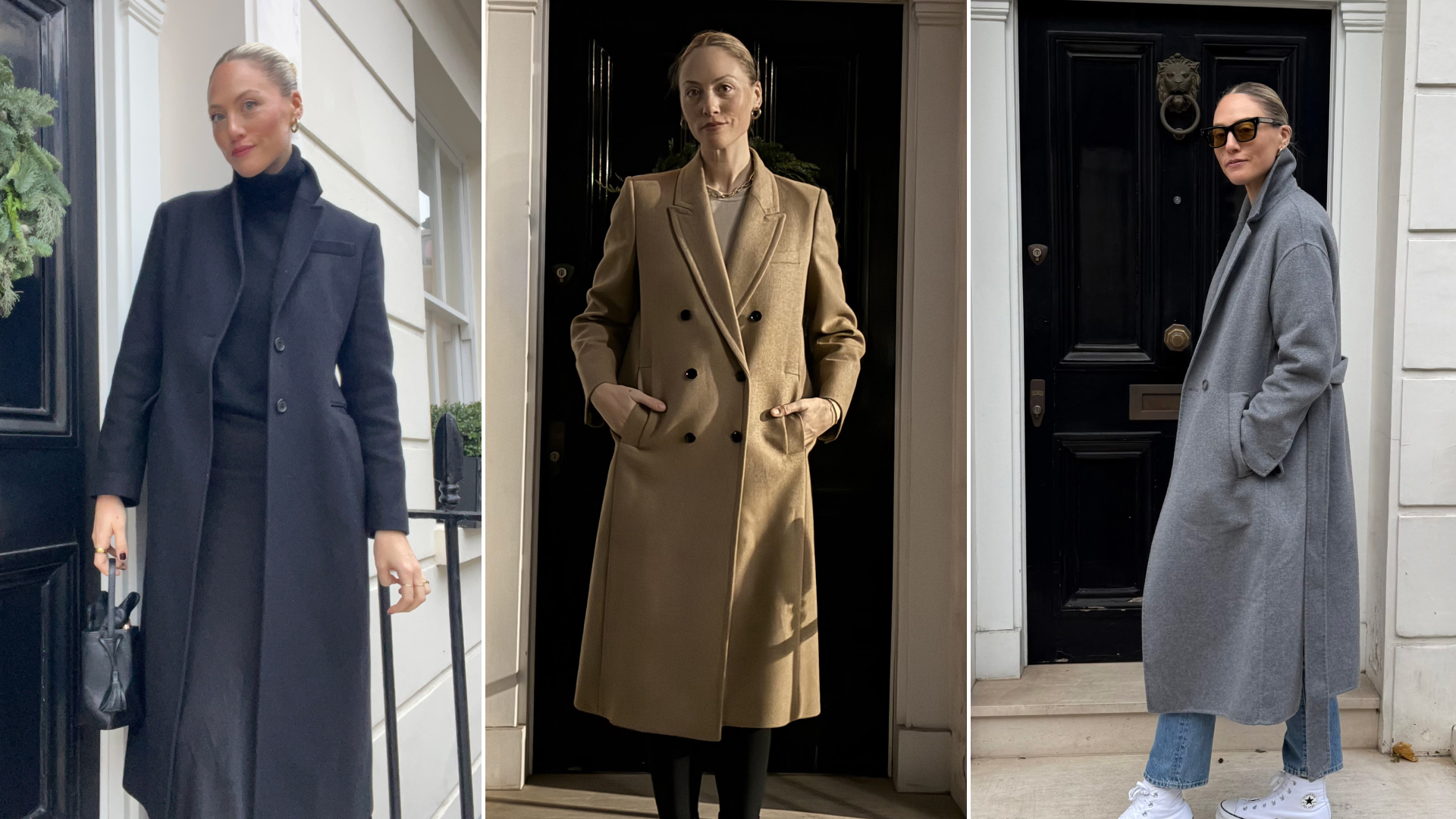 Brooke Ely Danielson wearing tailored coats