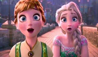 Anna and Elsa in Frozen Fever