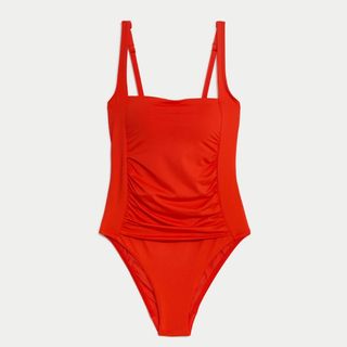 Tummy Control Padded Square Neck Swimsuit