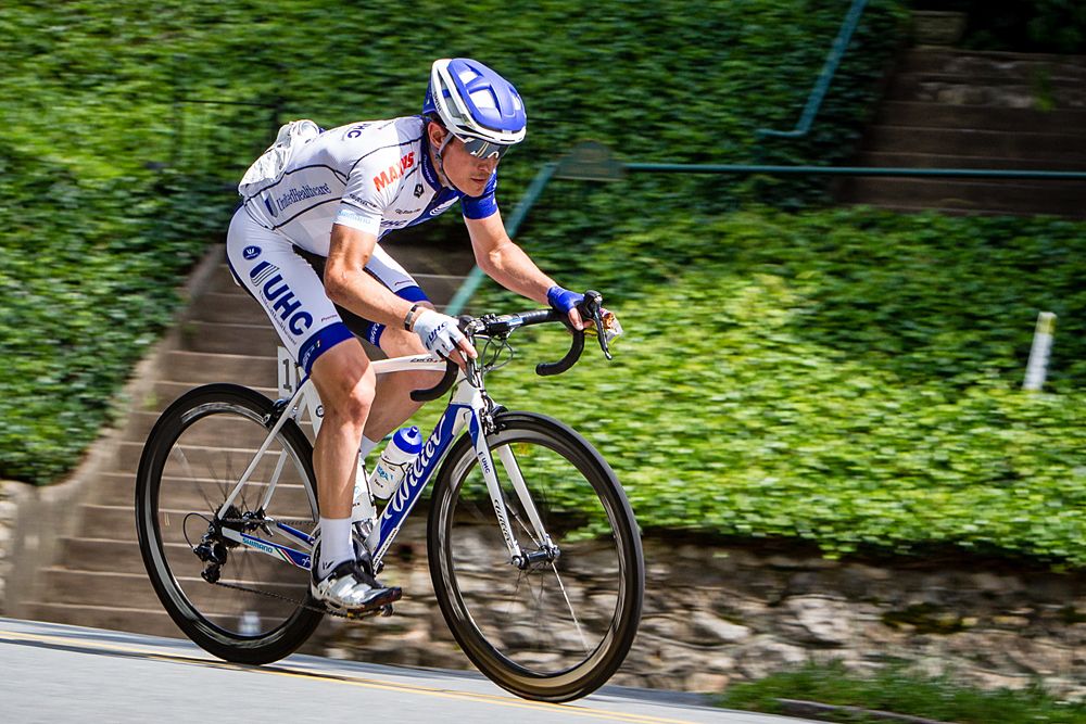 Matthew Busche (UnitedHealthcare) on a descent.