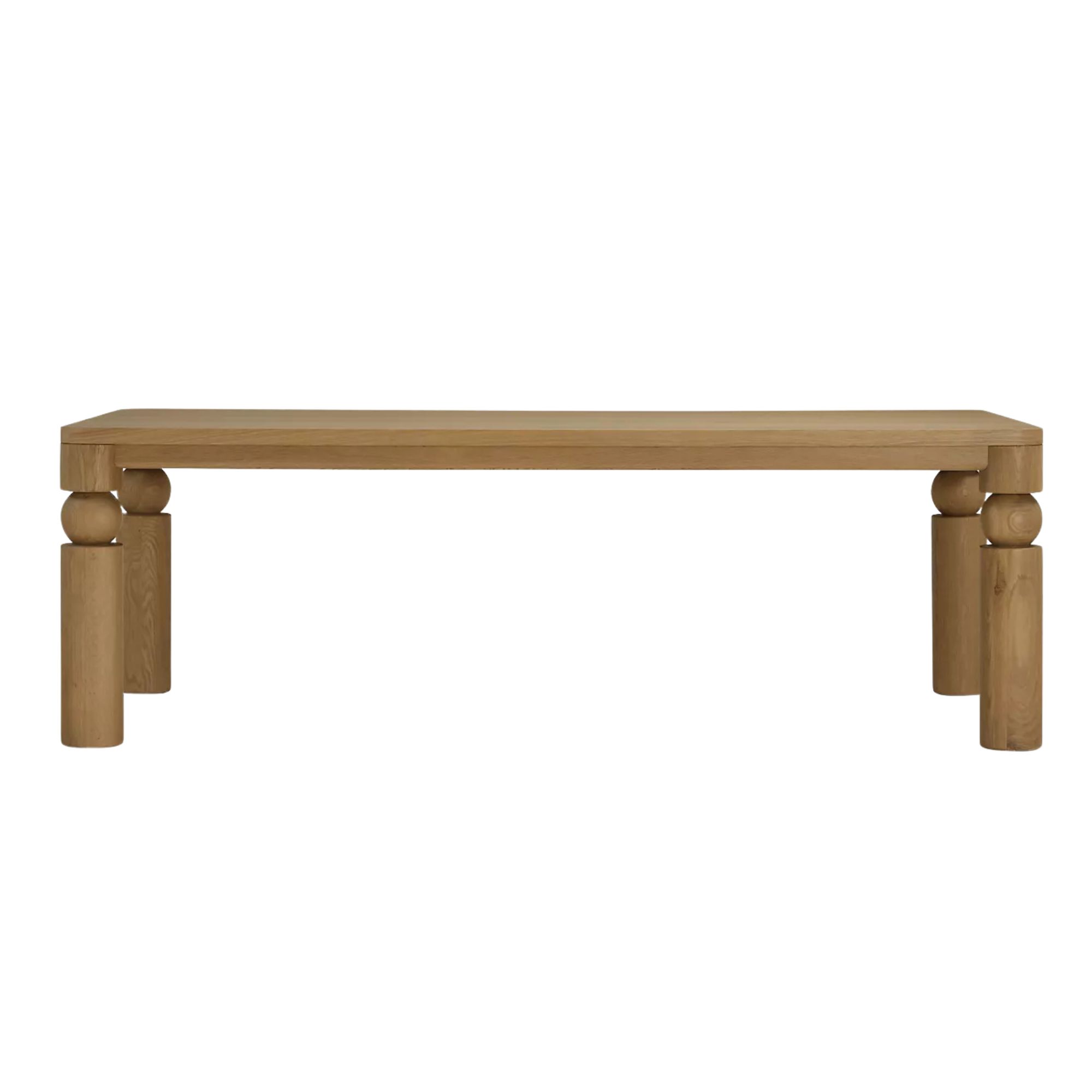 Anthropologie, Cas Rectangular Turned Wood Dining Table