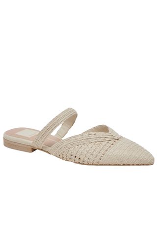 Kaline Raffia Pointed Toe Mule