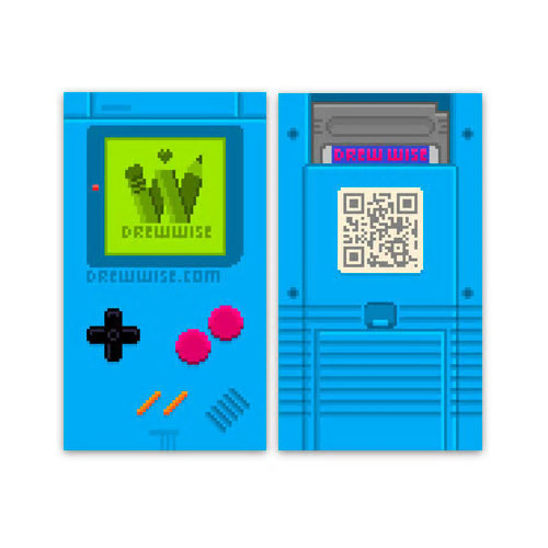 QR code on gameboy