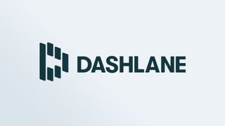 Dashlane logo on a blue background