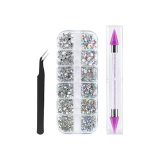 Canvalite 1500PCS Rhinestones in 6 Sizes