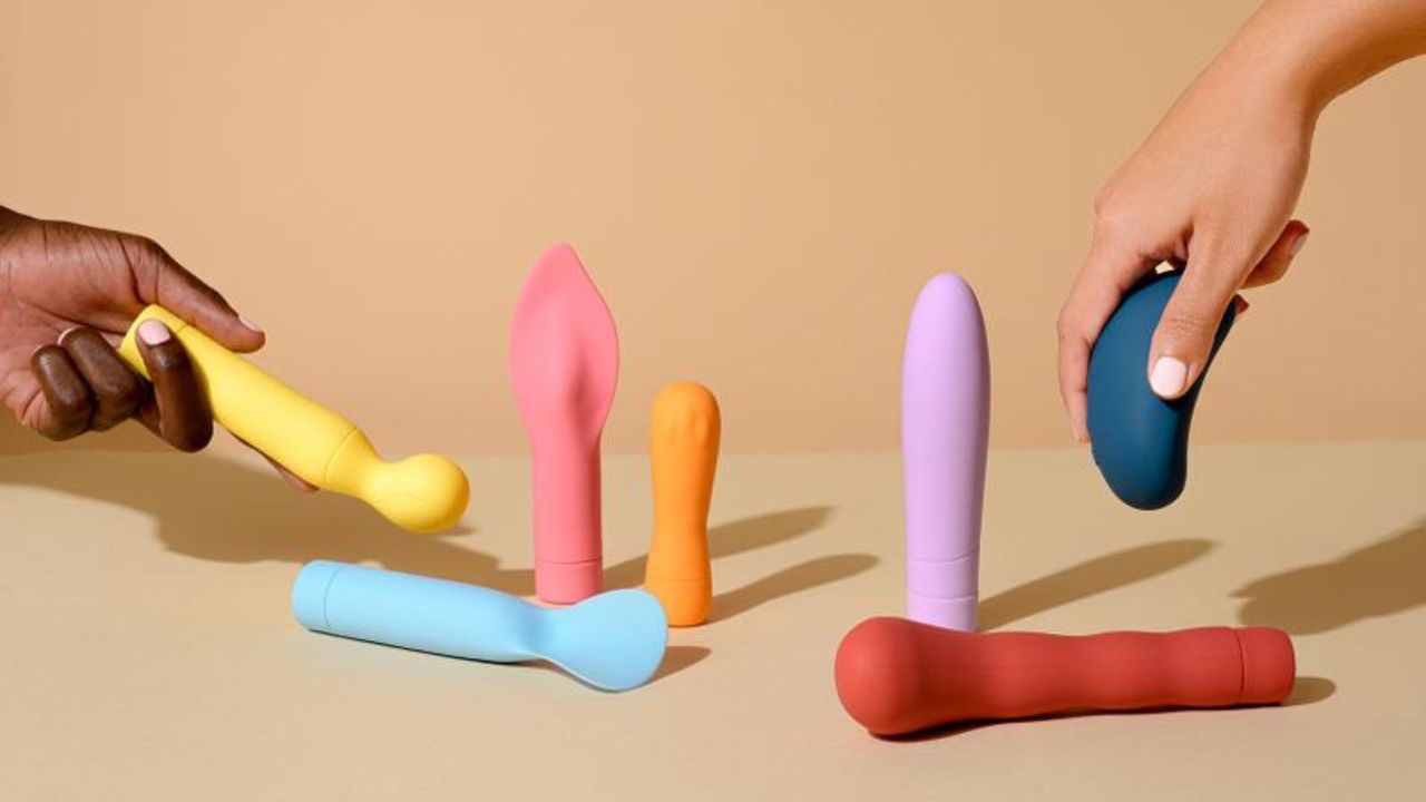 A product shot explaining what is a dildo