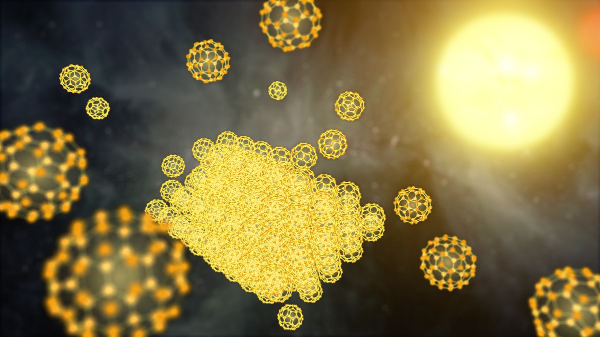 Building a Buckyball Particle in Space