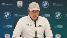Matt Fitzpatrick speaks at a BMW PGA Championship press conference
