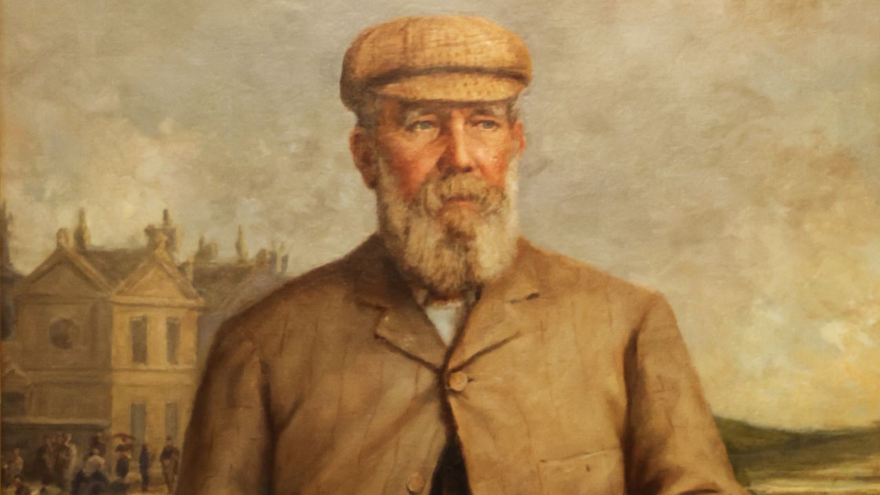 Detail from a portrait of Old Tom Morris