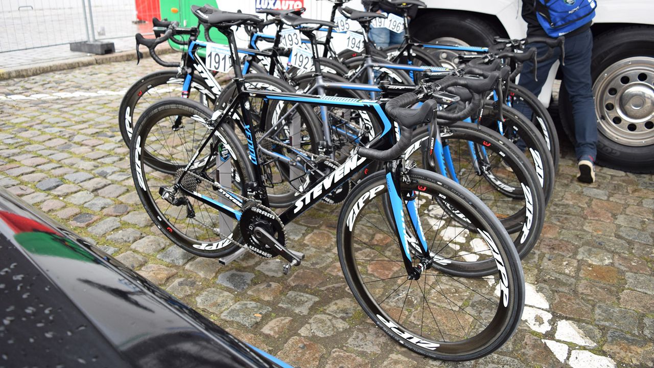 Wout Van Aert's (Veranda's Willems-Crelan) Stevens Xenon for the 2018 Tour of Flanders