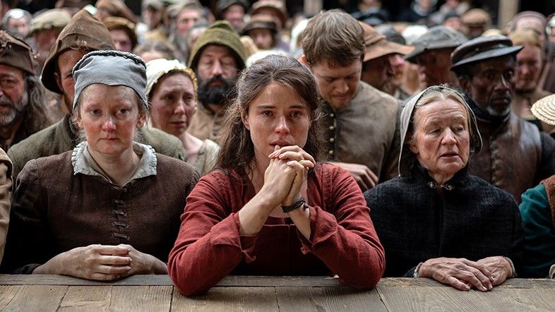 Jessie Buckley as Agnes Shakespeare in &quot;Hamnet&quot; (2025).