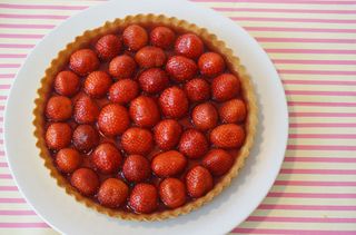 Pimm's strawberry tart