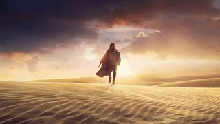 Obi-Wan Kenobi in desert with lightsaber_Obi-Wan Kenobi (2022)