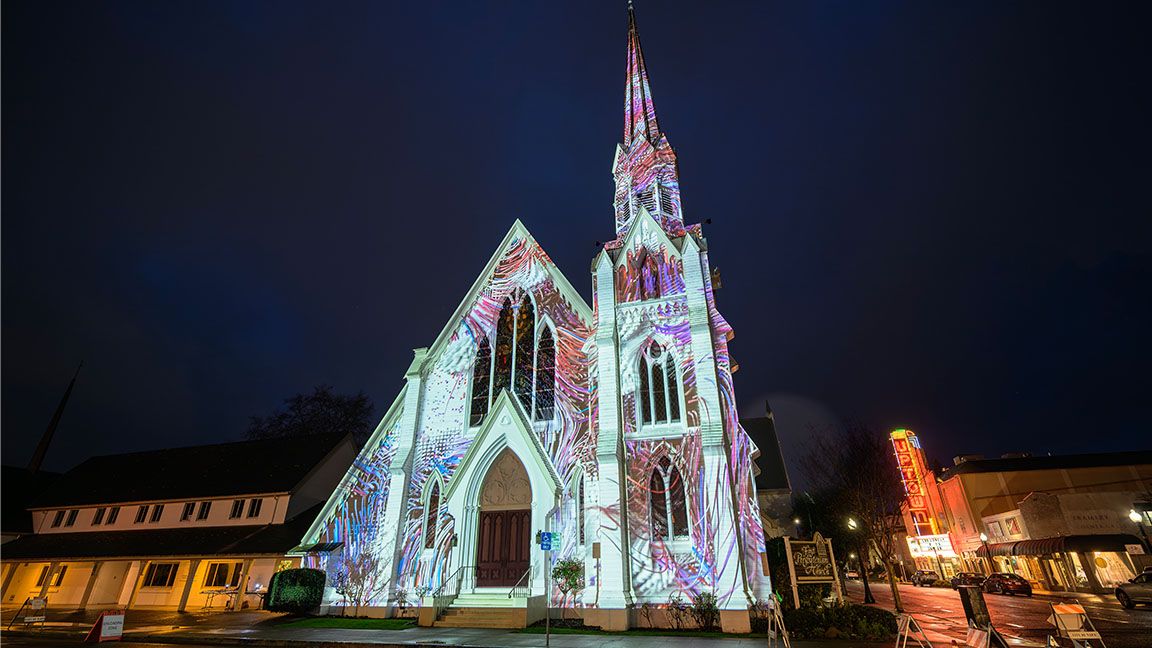 Napa Lighted Art Festival Napa Lighted Art Festival First Presbyterian Church