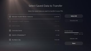 Transfer PS4 games to PS5