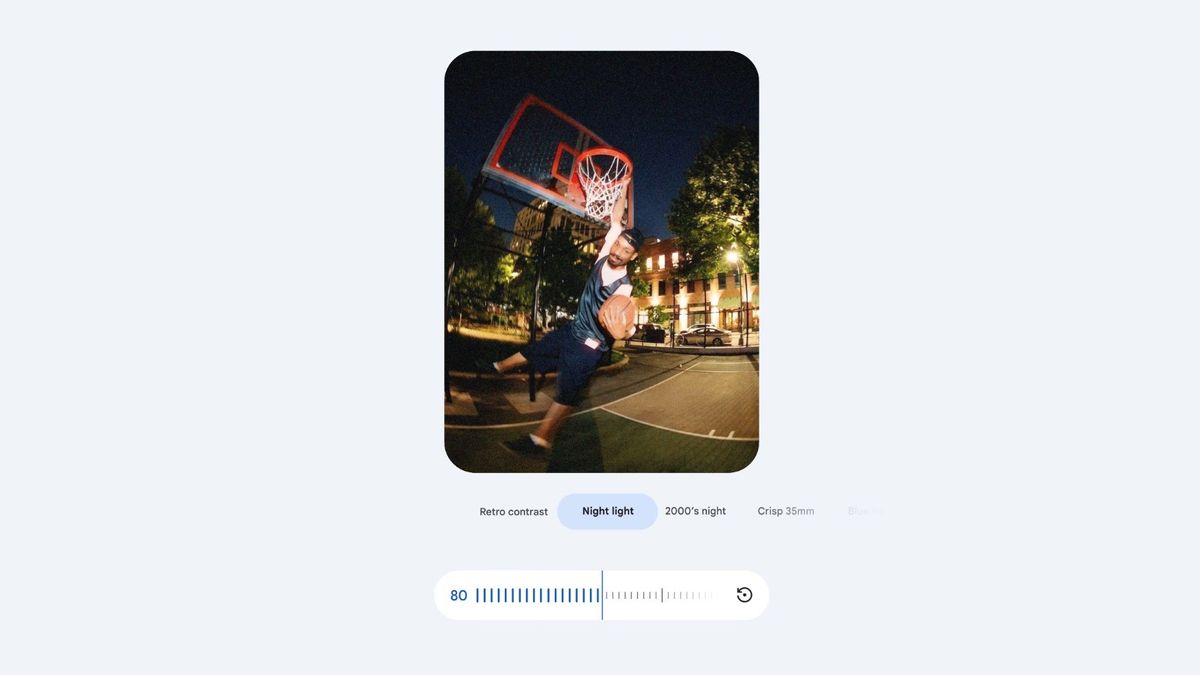 Users can edit how much of an influence Google Photos' "Moods" has over their picture. What's more, they can mix in other themes for a unique result.