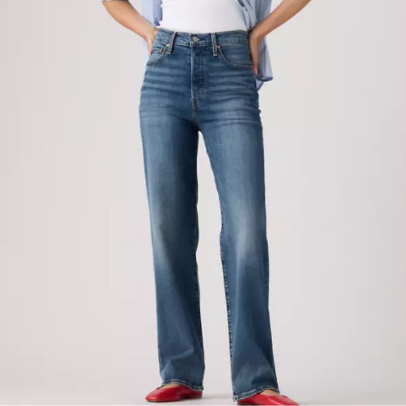 Levi's, full length ribcage jeans