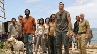 The Lost cast standing side by side.