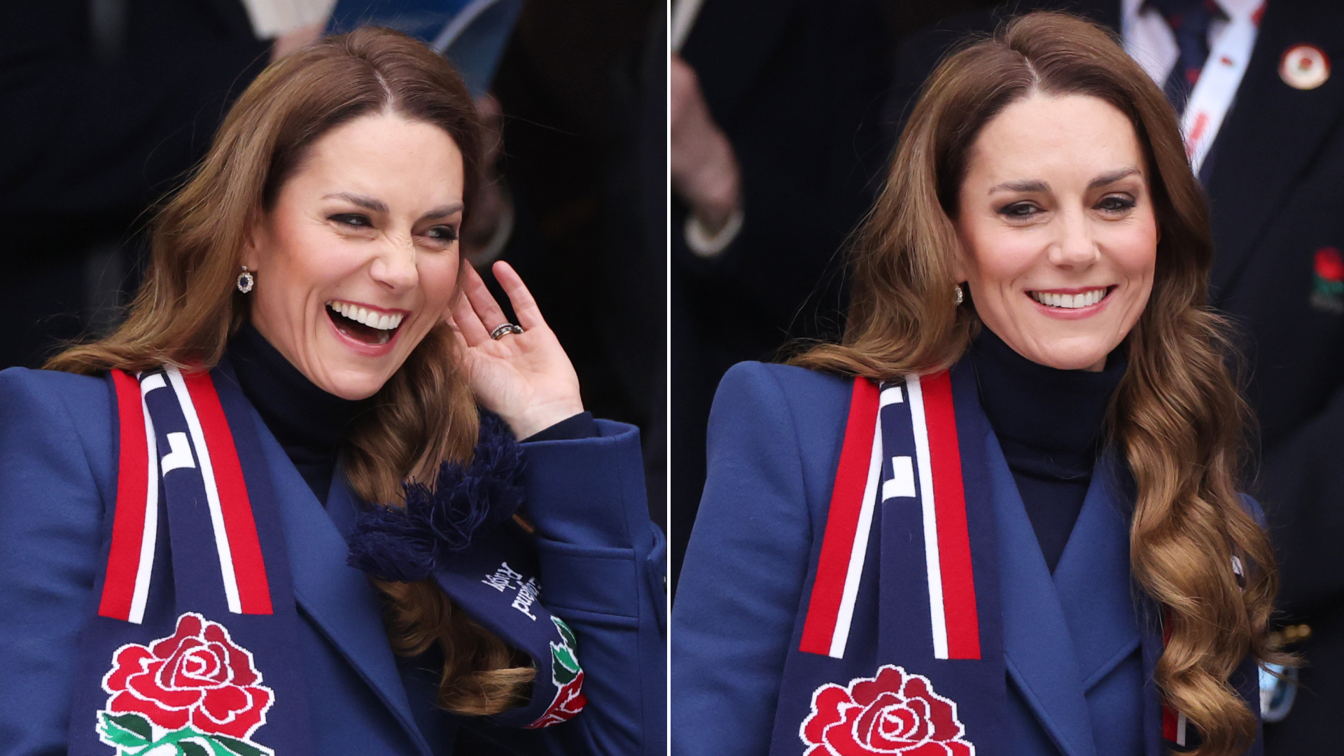 Kate Middleton at the Guinness Six Nations 2026 match between England and Ireland at Allianz Stadium on February 21, 2026