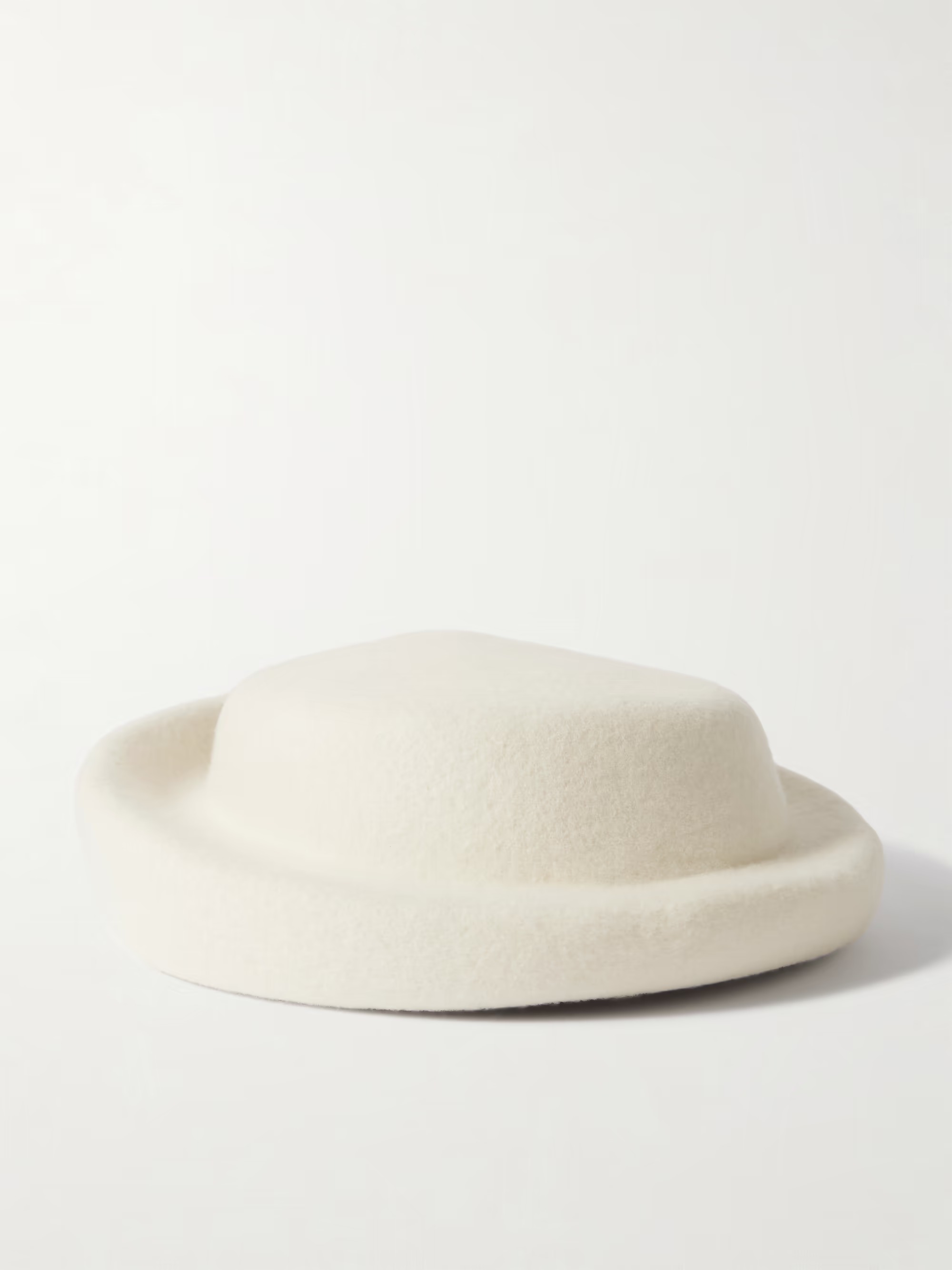 Laura wool-felt pillbox hat
