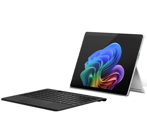 Product shot of Surface Pro 11 AI laptop