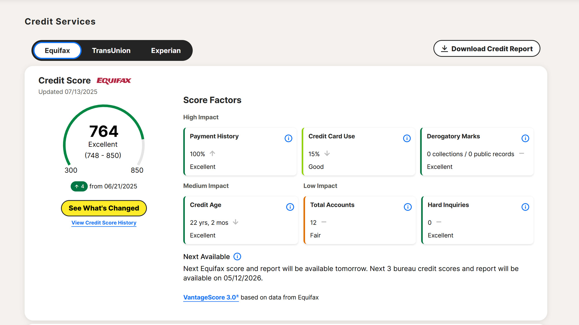 Screenshot of the LifeLock web interface