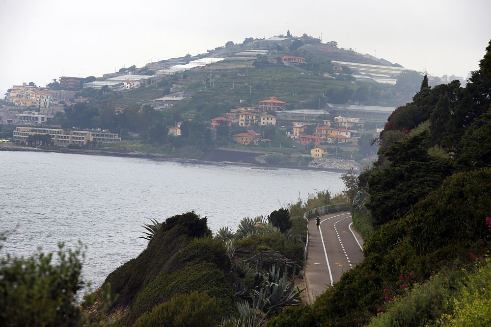 The Ligurian coast in Italy