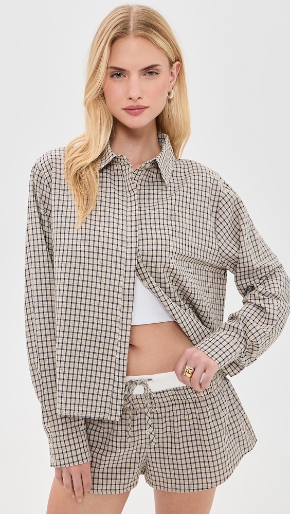Nirvana Shirt - Vintage Beige Plaid