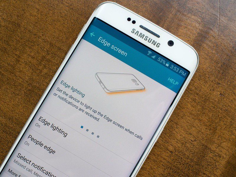 Samsung Galaxy S6 edge settings