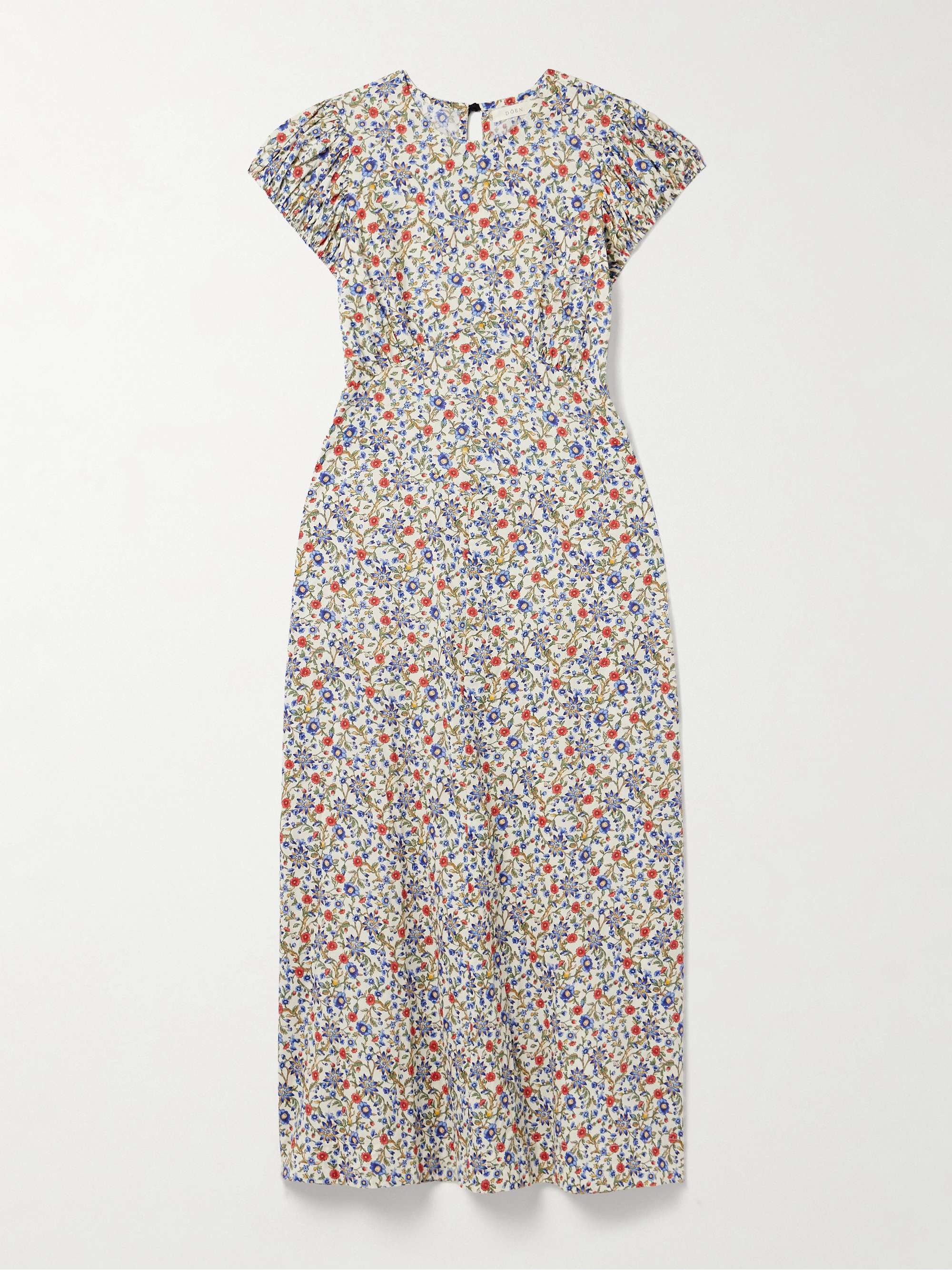 Rhodia Floral-Print Organic Cotton-Voile Midi Dress