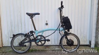 The Electric Brompton folds very compact but isn't very lightweight