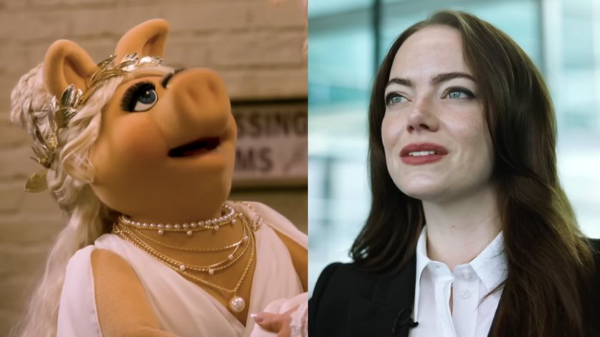 Miss Piggy in Disney's reboot of The Muppets Show, Emma Stone starring in Bugonia. 