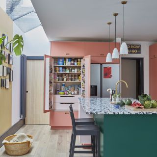 modular kitchen design with pantry