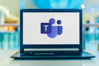 Microsoft Teams on a laptop