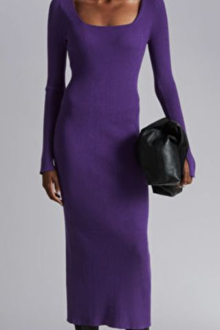 and other stories purple dress