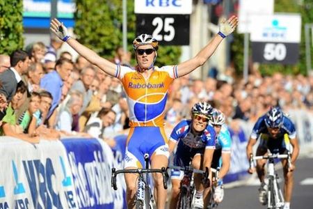Lars Boom (Rabobank) won the Grote Prijs Jef Scherens from a six-man break.