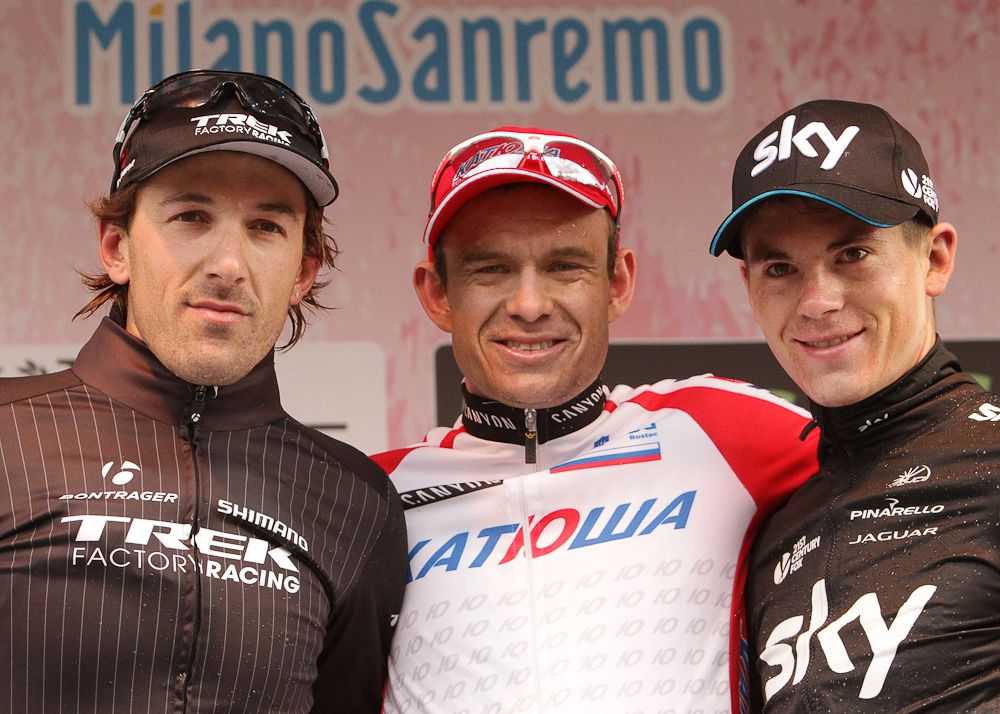 Alexander Kristoff won in 2014 ahead of Fabian Cancellara and Ben Swift