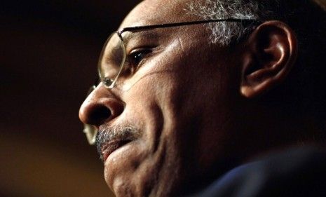 Michael Steele announced his bid for a second term as chairman amid criticism of his fund-raising failures.