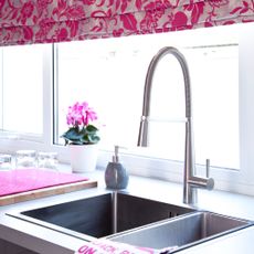 kitchen sink with monobloc kitchen tap