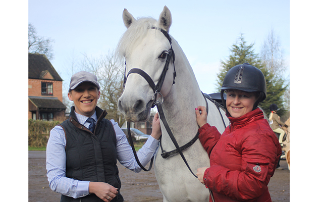 it was a productive day for Sarah Parker (pictured with Becki Penny (left) who rode one of Sarah&amp;rsquo;s ponies).