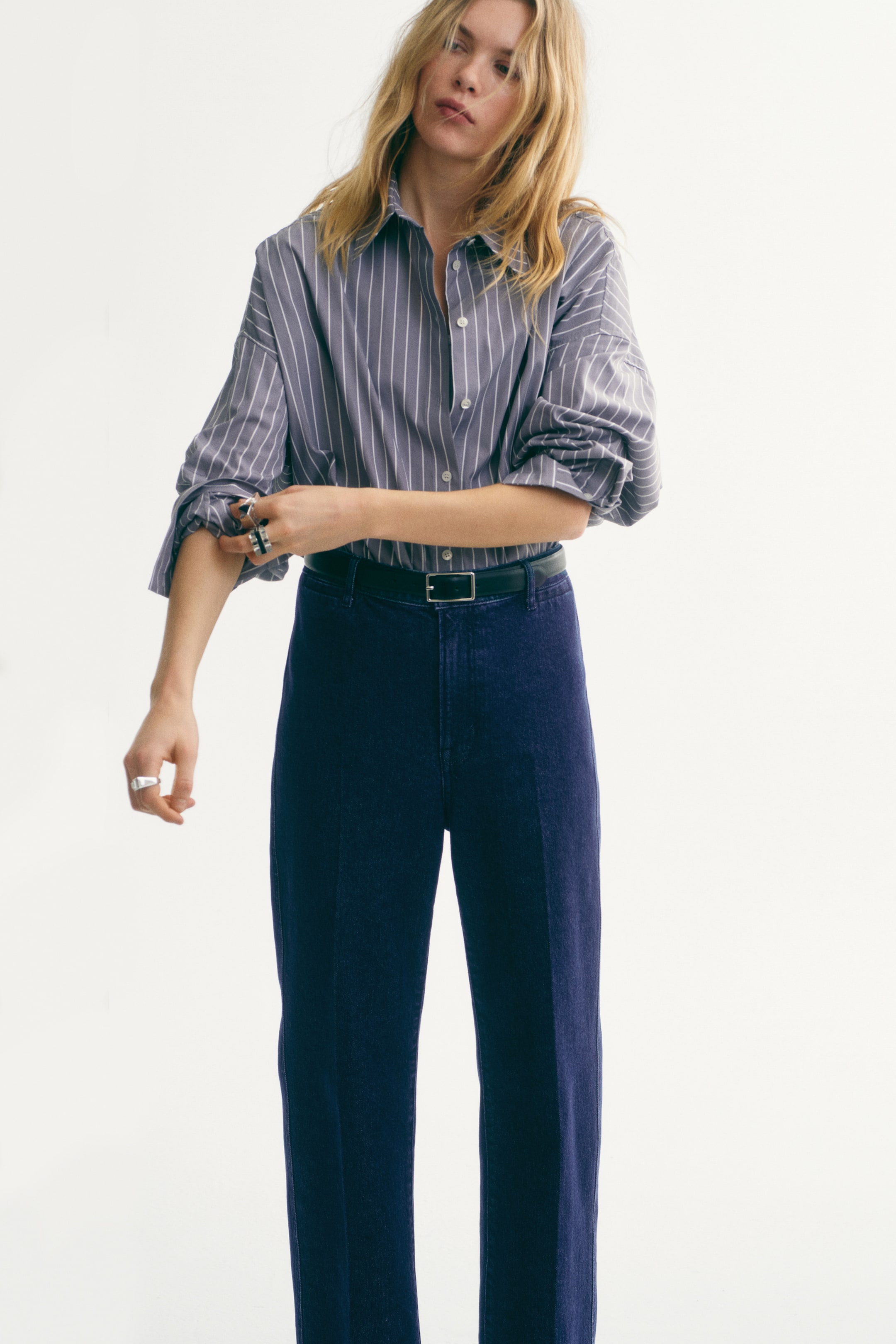 Straight High Jeans - Denim Blue