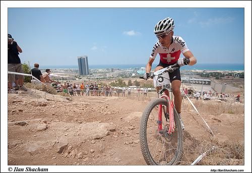 Christoph Sauser (Switzerland) races toward fourth place