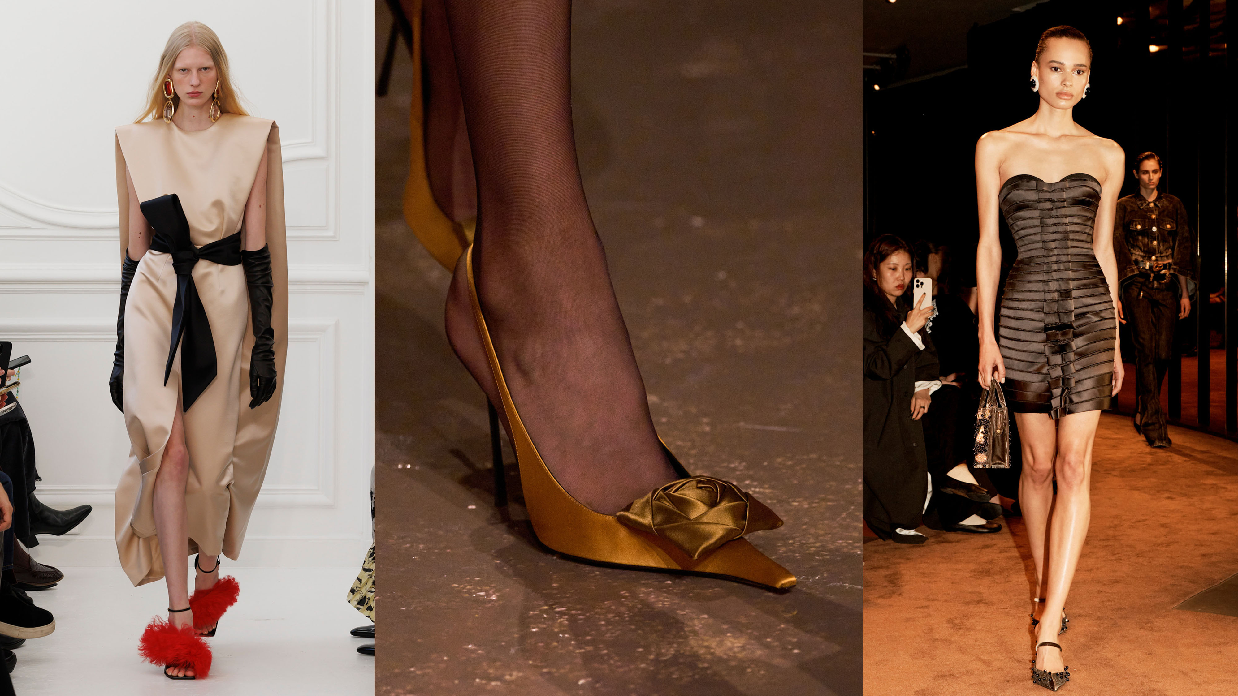 Satin on the fall/winter 2025 runway