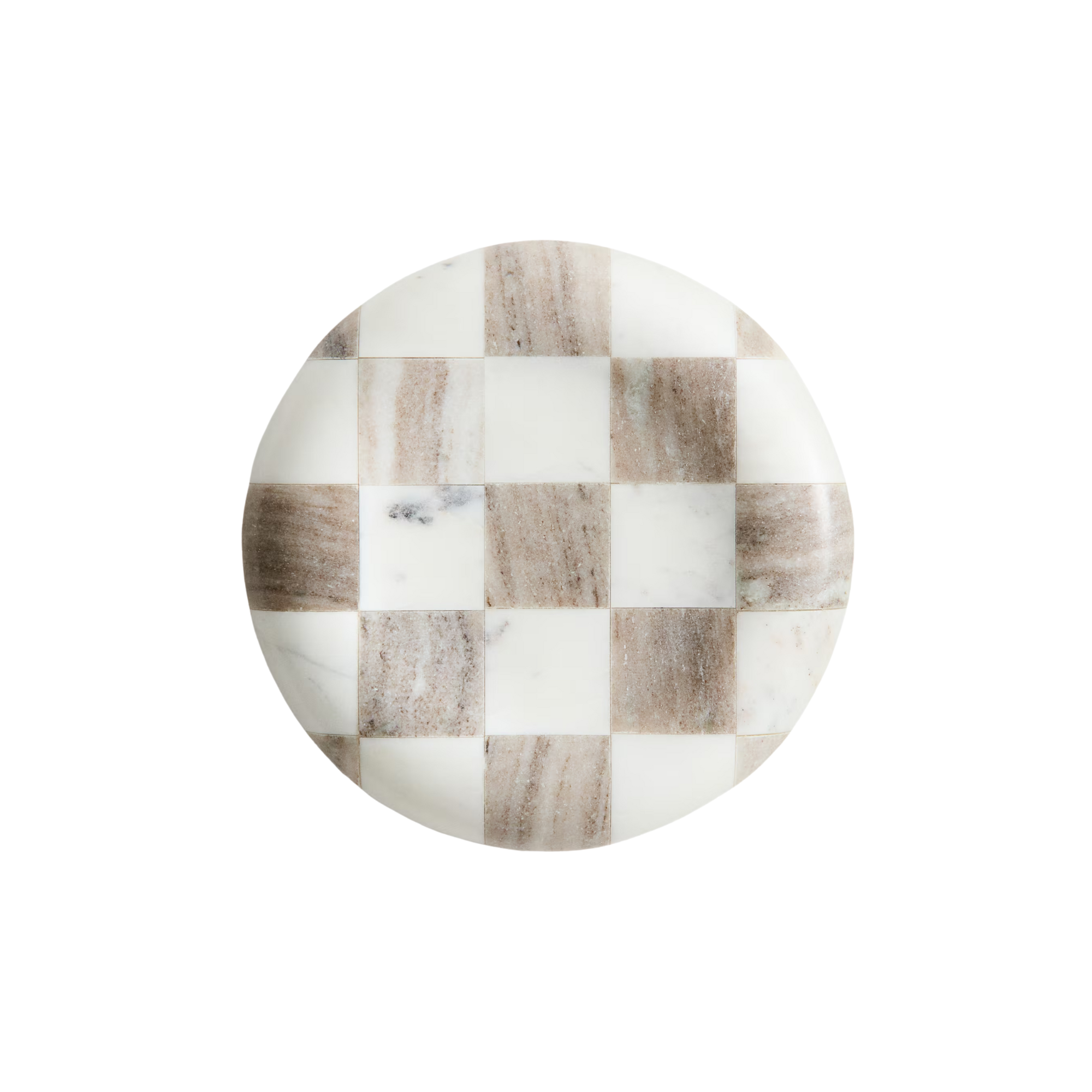 a marble checkerboard catchall dish