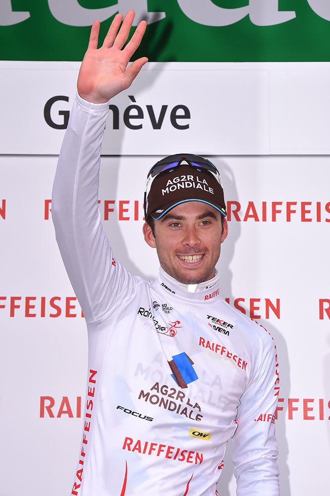 Pierre-Roger Latour (Ag2r-La Mondiale) in white at the Tour de Romandie.