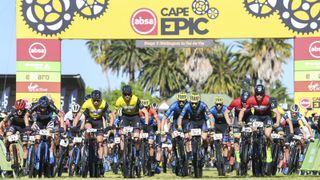 Start line of Stage 7 of the 2021 Absa Cape Epic